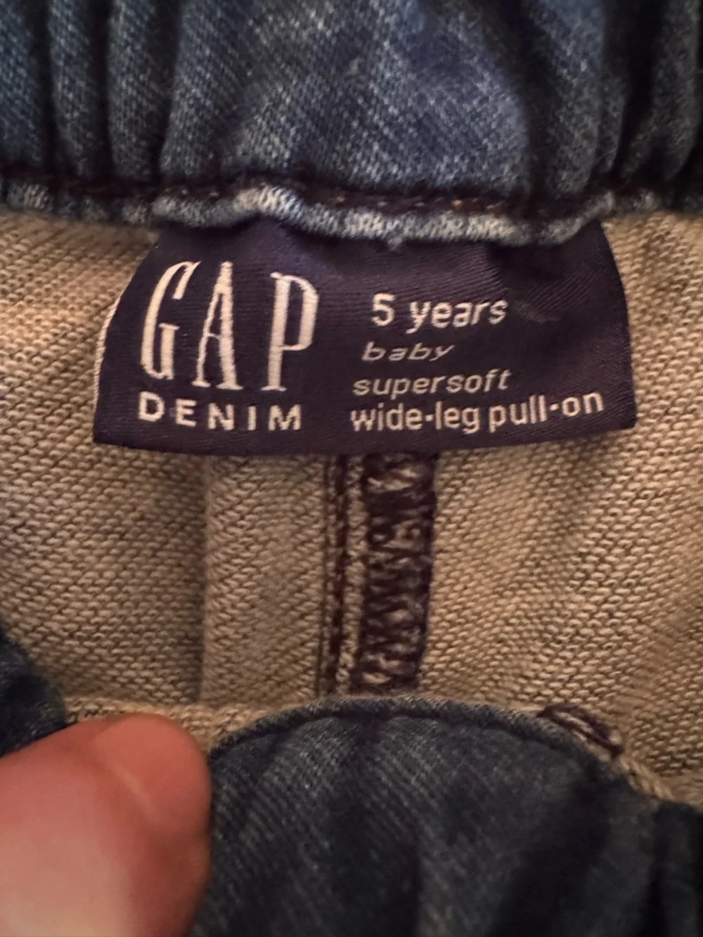 GAP Kids Elastic-Waist Denim Jeans Size 5